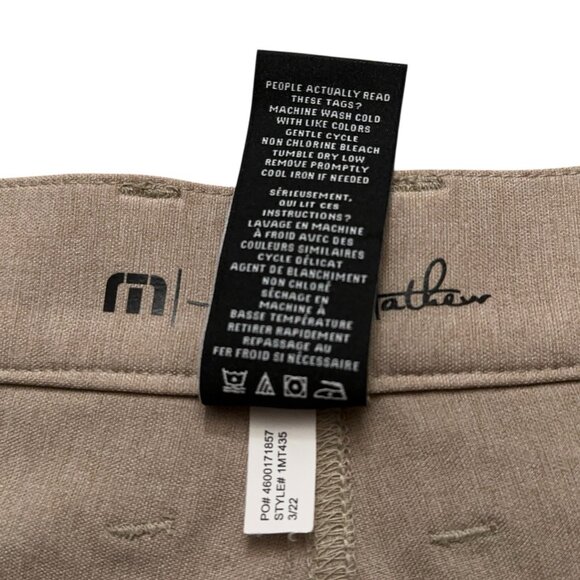 Travis Mathew Pants Mens Size 40 Open To Close 2.0 Performance Golf Beige - Picture 5 of 6